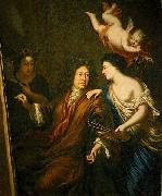 David Klocker Ehrenstrahl Selfportrait with Allegories oil painting